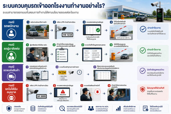ระบบไม้กั้นรถยนต์โรงงาน