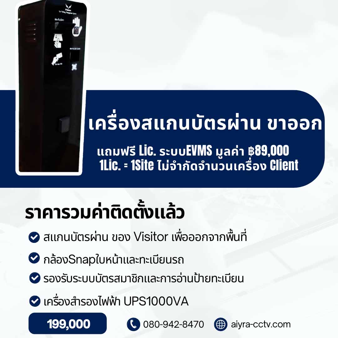 โปรโมชั่น ระบบ VMS พร้อมติดตั้ง Set-B